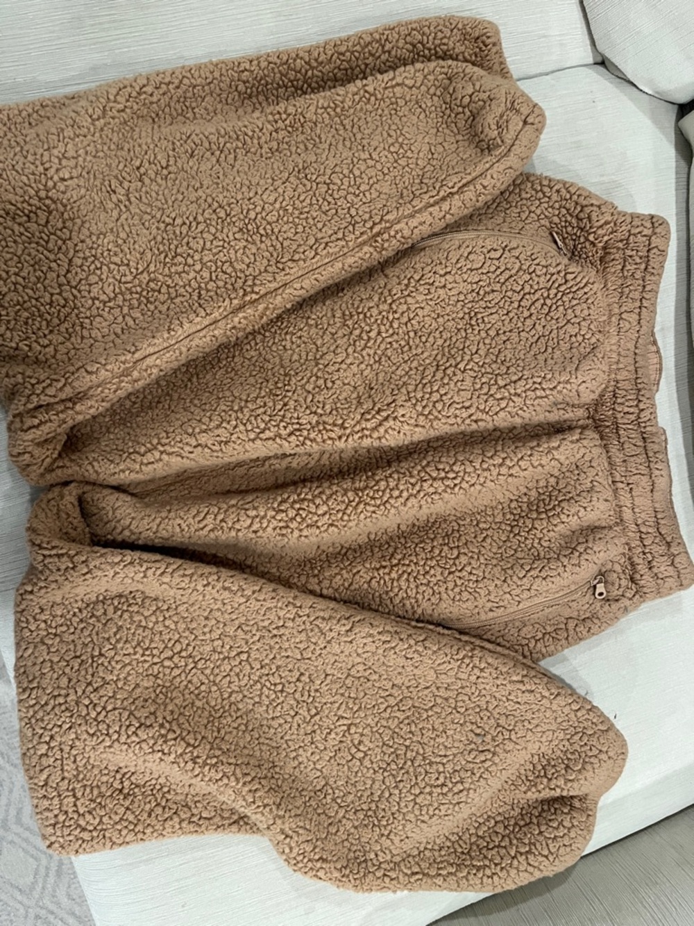 Aerie Cozy Sherpa Jogger Pants - Camel